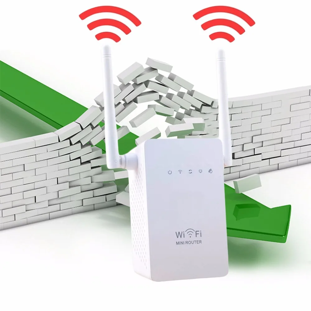 

Portable Size Wireless Router Super Fast 300Mbps Data Rate Dual Network Interface WiFi Repeater WIFI Router White Drop Shipping