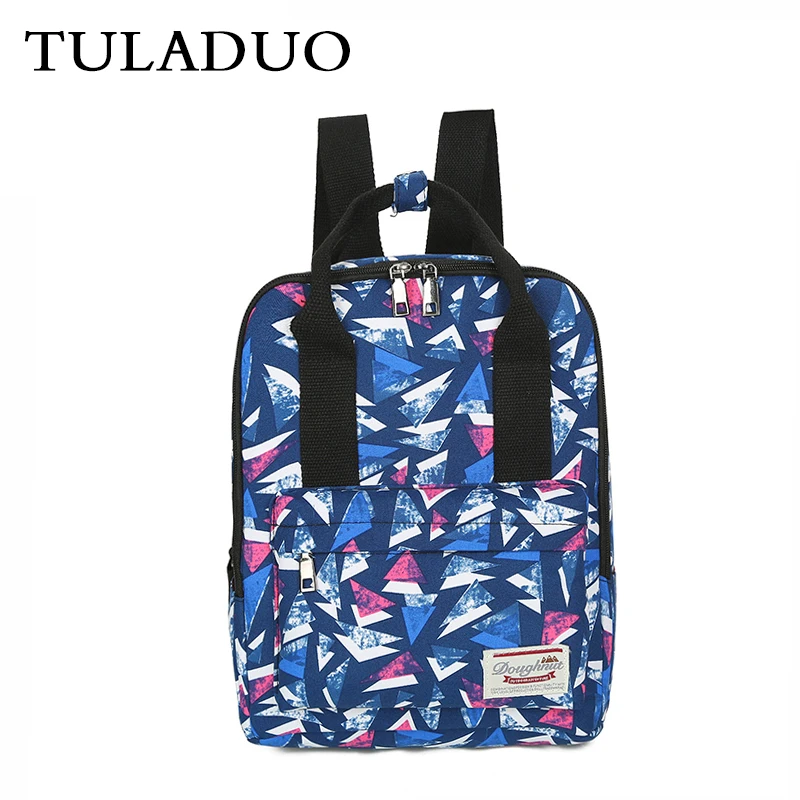 

Tuladuo Canvas Printing Composite Backpack Mochila Feminina Backpacks for Teenage Girls Female Backpacks Girls Bagpack Mochila