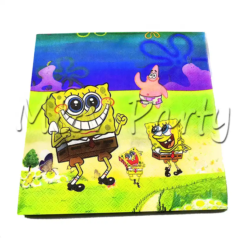 Spongebob Theme Disposable Party Tableware Set Spongebob Theme