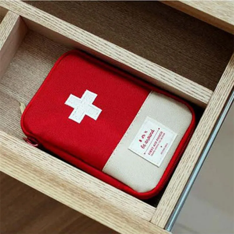 Красная медицинская сумка аксессуары резервного питания для хранения лекарственных таблеток для выживания лечение на открытом воздухе путешествия Туризм спасательные наборы органайзеров первой помощи