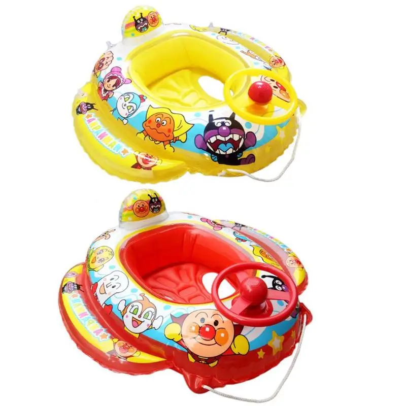 Рисунки из мультфильма ПВХ детский надувной плавающий бассейн руль круг-сидение для купания круг с трубой дети водный тренажер игрушка