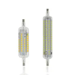 Новые силиконовые затемнения R7S светодиодный светильник 12 W 30 W SMD 2835 78 мм 118 мм R7S Светодиодный лампочки AC220V энергосбережения заменить
