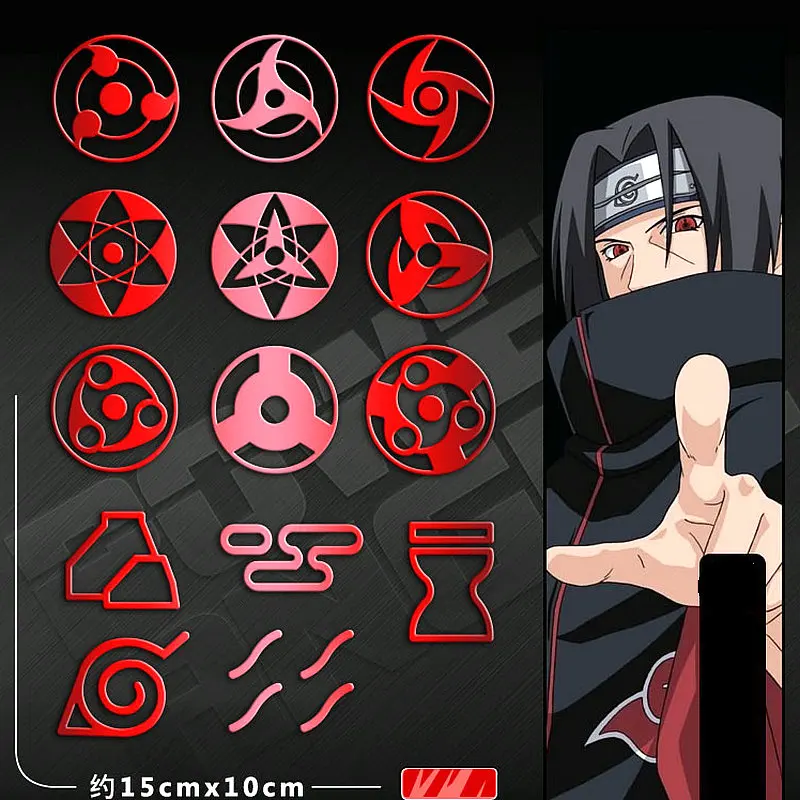 14pcs/set Naruto Sasuke Kakashi Itachi Uchiha Anime Stickers Metal Decal  Sticker For Laptop Phone Car Book Desk DIY Stiker Toy|Miếng dán| -  AliExpress