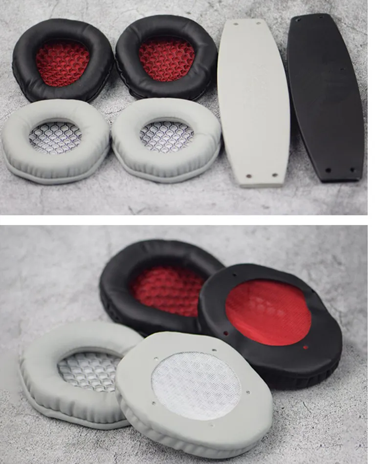 Ear Pads For XIBERIA V6 V7 Headphones Replacement Memory Foam Ear pads Fits Headphones PU Leather Comfortable Headband Jun4 (4)