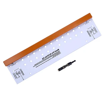 

Drilling Jig,Premium Shelf Pin Drilling Jig Power Tool Accessory Jigs,Drilling Jig Furniture Cabinet Door Hinge Multi-Function