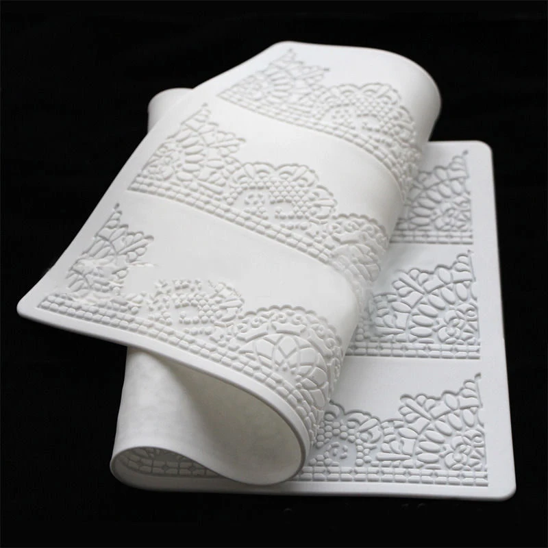 JX-LCLYL Flower Lace Mat Fondant Mold Wedding Cake Decorating Sugarcraft DIY Icing Mould