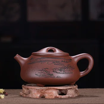 

purple sand teapot famous artisans hand-made raw ore bottom trough green mud Huifeng and Changshi ladle pot wholesale