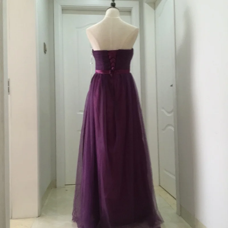 SOCCI выходные без бретелек Фиолетовый длинное вечернее платье очаровательный Тюль бордовый вечернее платье Формальные Свадебные приём Vestido