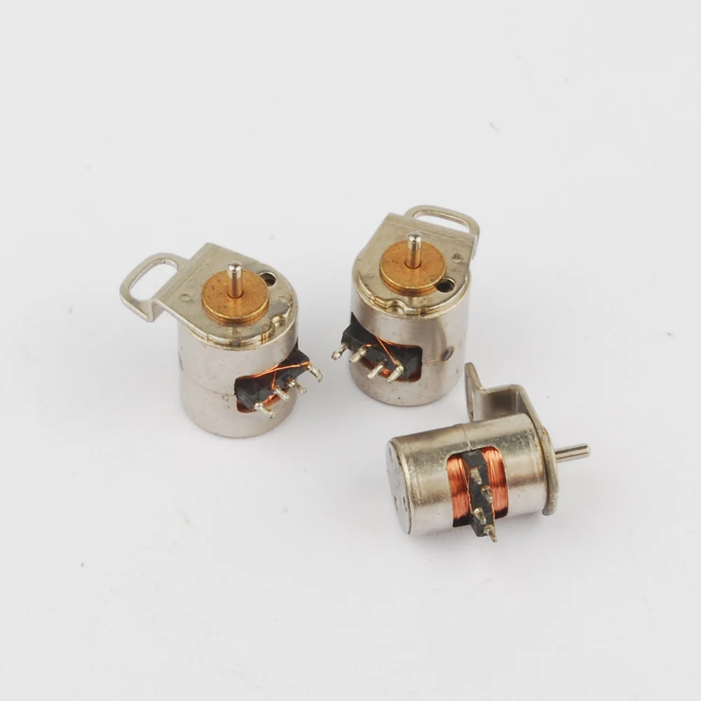 

10 PCS 4 Wire 2 Phase Miniature stepper motor With a small screw D6mm X H10mm