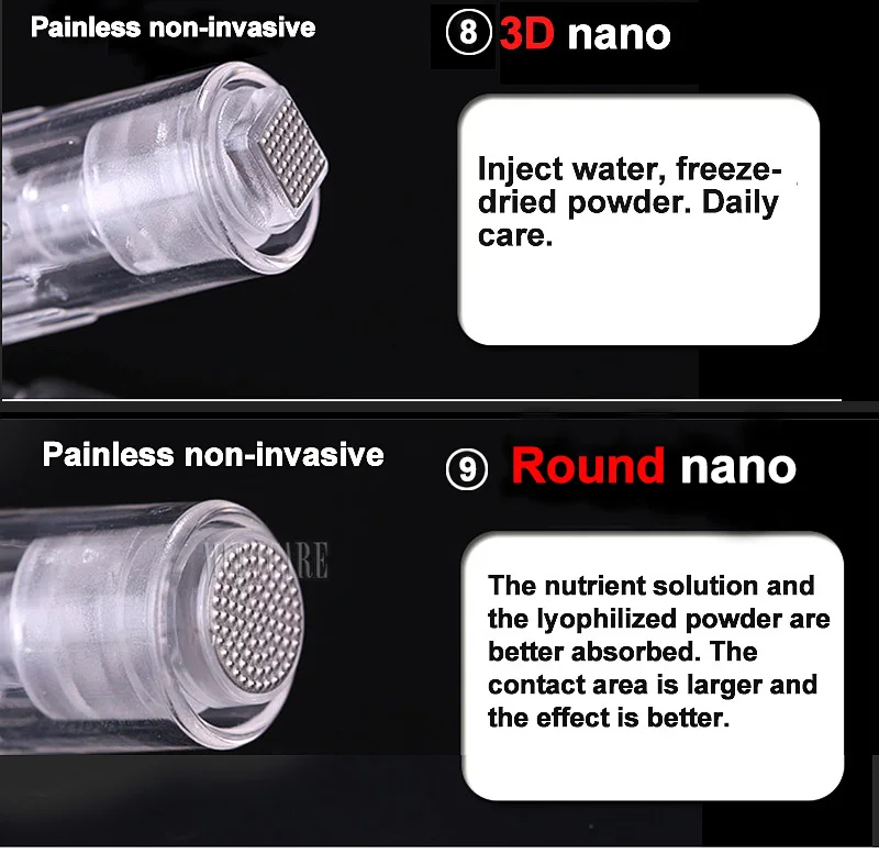 1/3/5/7/9/12/24/36/42 булавки Nano Miconeedle спирально-картридж Microneedling Ручка бровей подводка для глаз Татуировка микро иглы Nano советы