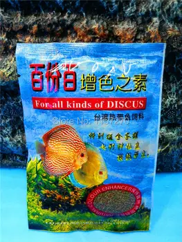 

40G 100% Natural Colour Enhancer Floating Discus Fish Food/alimento para peces tropical 2pcs