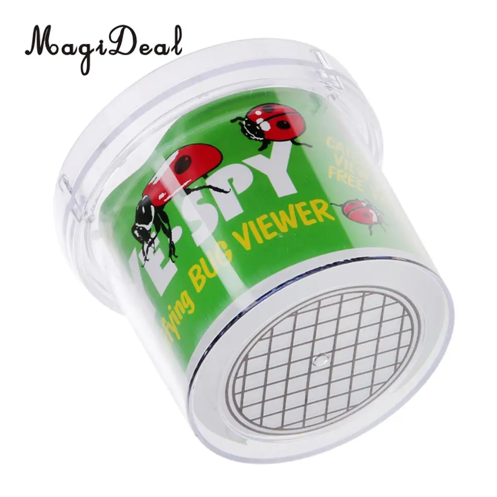 MagiDeal Insect Viewer Locket Box Jar Magnifier Bug Magnifying Loupe Watch Children Toy for School Experiment Hiking Camping