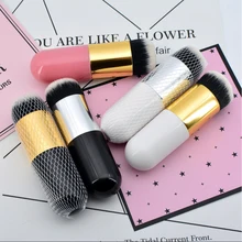 Pro Big Foundation Make up Brush Single Flat Round Brush Cream Soft Makeup Brushes Cosmetic powder Brush Makeup Tool hot 1pc beauty women powder brush single soft face cosmetic makeup brush big loose shape foundation make up tool maquiagem