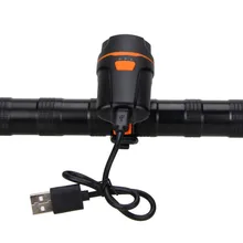 Waterproof Bike Light Set Rechargeable XPE LED USB Front Bike Lamp Torch Built-in Battery Bicycle Headlight