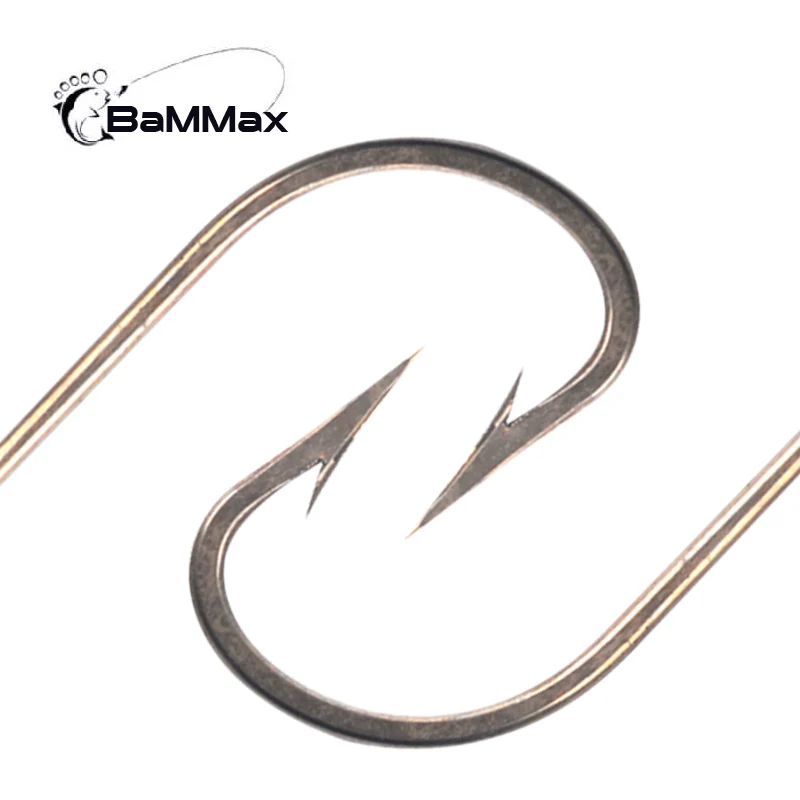 Bammax Fishing Hooks 5pcs/lot 6.0 cm Barbed Hook Sharp and Hard High-quality Carbon Steel Single hook Fishing Accessories Tackle