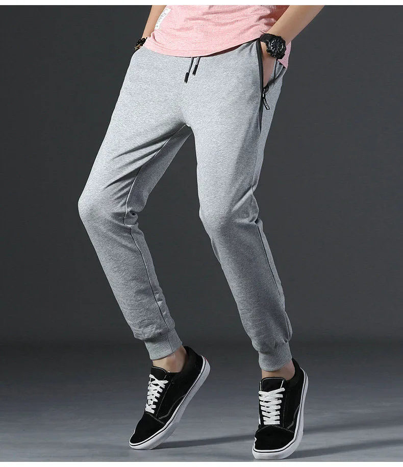Новейшая мода, мужские спортивные штаны для бега, хлопковые мужские повседневные тонкие спортивные штаны, Мужские штаны для бега, дропшиппинг ABZ17