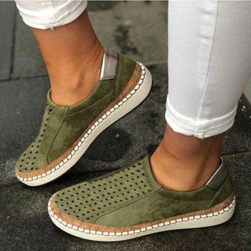 

women summer flats shoes zapatos mujer cut out vintage PU light simple flat soft shoe woman sapato chaussure womans shoes X1-05