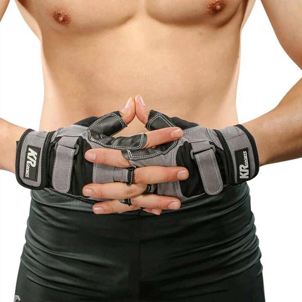 Перчатки для тяжелой атлетики на полпальца для мужчин и женщин, спортивные, для фитнеса, тренировки, тренировки, гантели, поддержка запястья, перчатка для тяжелой атлетики