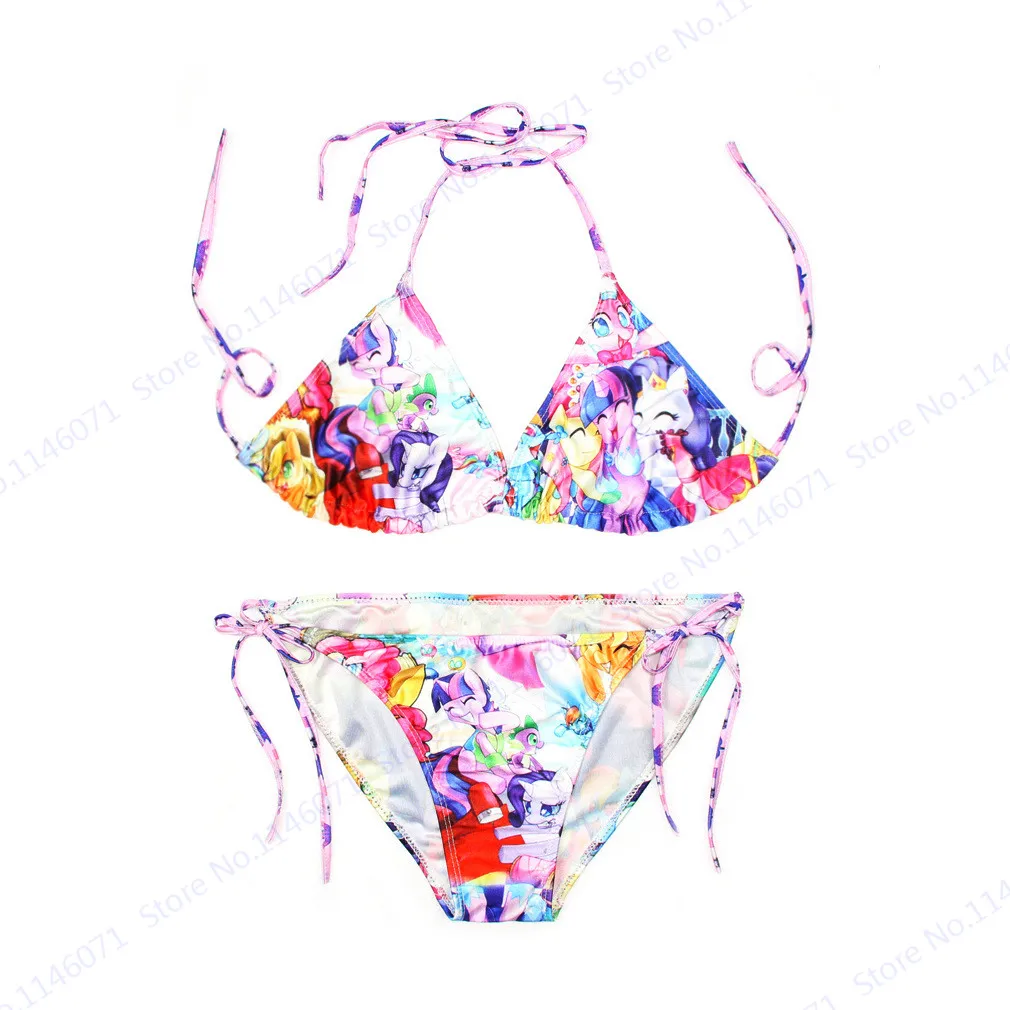 My Little Pony Bikini Set Pola Kartun 