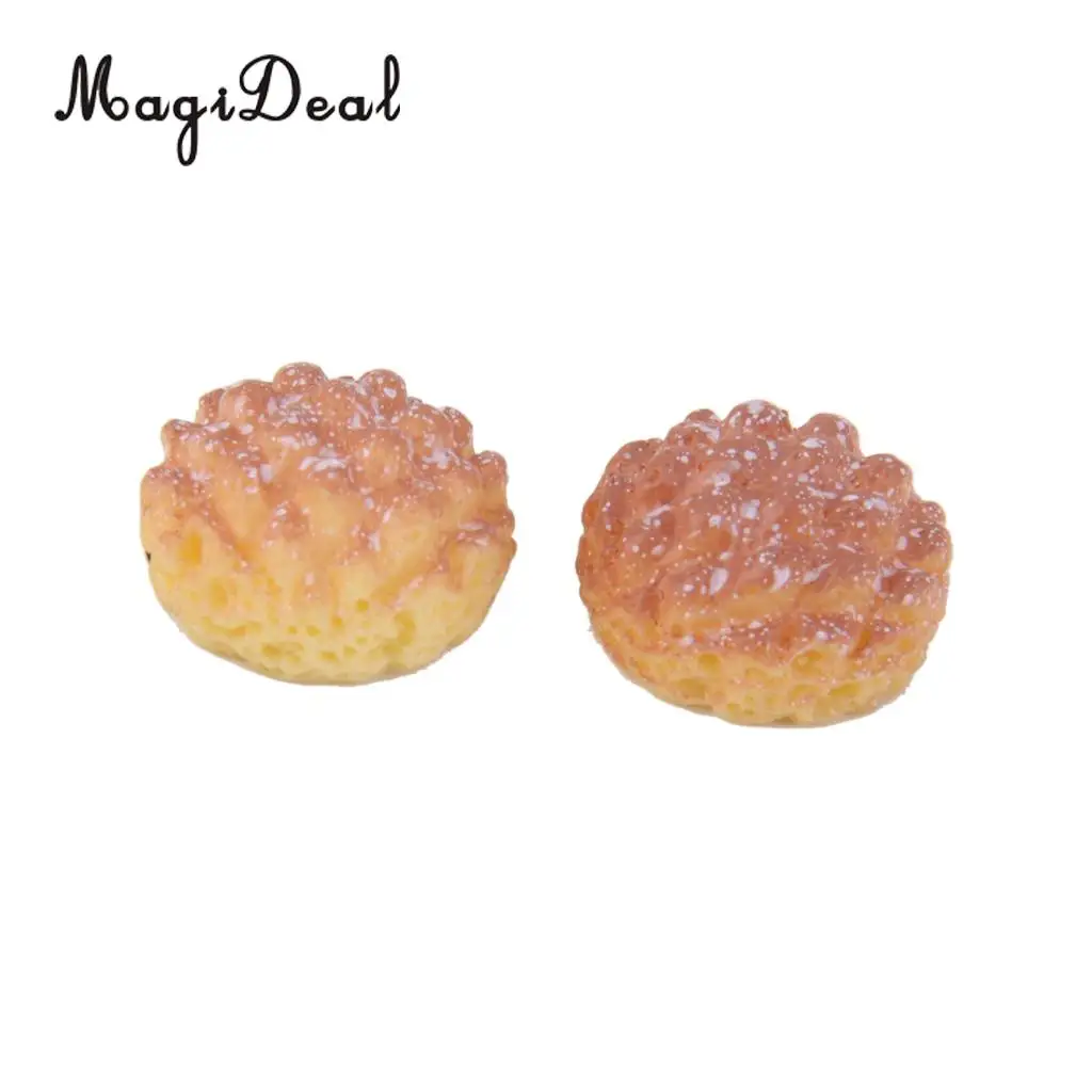 MagiDeal 6Pcs Resin Squishy Bread for 1/12 Dollhouse Miniature Acce for School Teaching Kids Pretend Role Play Kitchen Food Toy