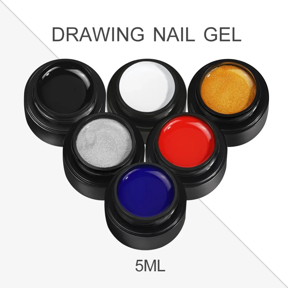 

COSCELIA Nail Art 5ml Painting Gel Varnish Wire Drawing Nail Gel Pulling Silk Spider Creative 6 Colors Gel Nail Polish