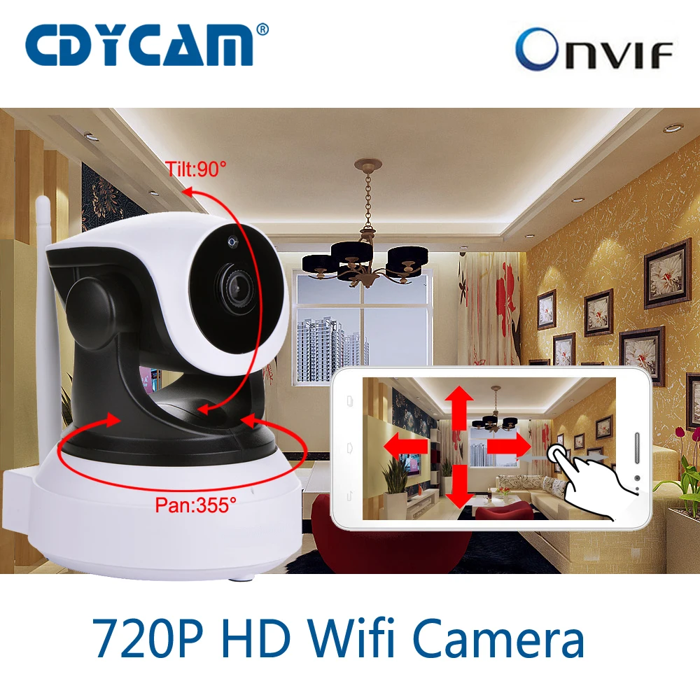 Us 32 22 40 Off Cdycam C7824wip Hd 720p Wireless Wifi Ip Camera Use Eye4 App Indoor Home Security Network Ip Camera 3 6mm Lens Baby Monitor Cam In
