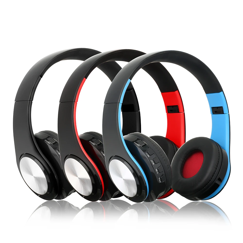 Беспроводные Bluetooth наушники Складные стерео музыкальные гарнитуры TF карта mp3