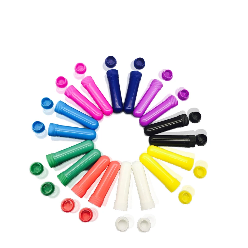 

16sets/lot Hot Sale Colorful Nasal Inhaler Sticks with High Quality Cotton Wicks