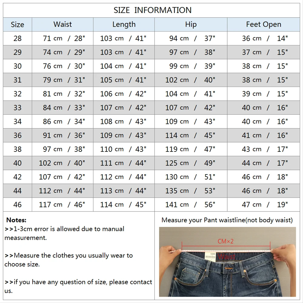 VOMINT Men's Jenas Business Classic Leisure Basic styles men Jeans Straight pants High Quality Hot Sale Plus Size 40 (No Belt)