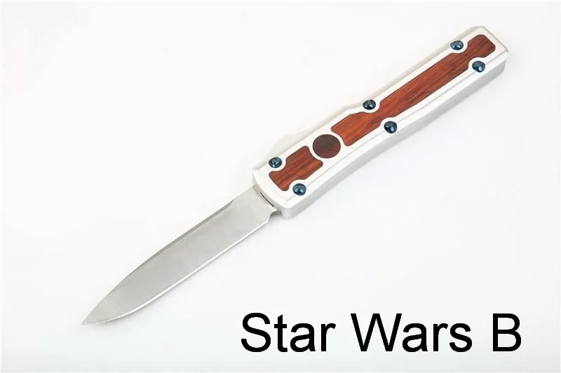 JUFULE Star Wars UT UT70 UT85 UTX UTX70 UTX85 D2 лезвие алюминиевая древесина ручка кемпинг тактический инструмент ужин кухонный нож - Цвет: Star Wars B