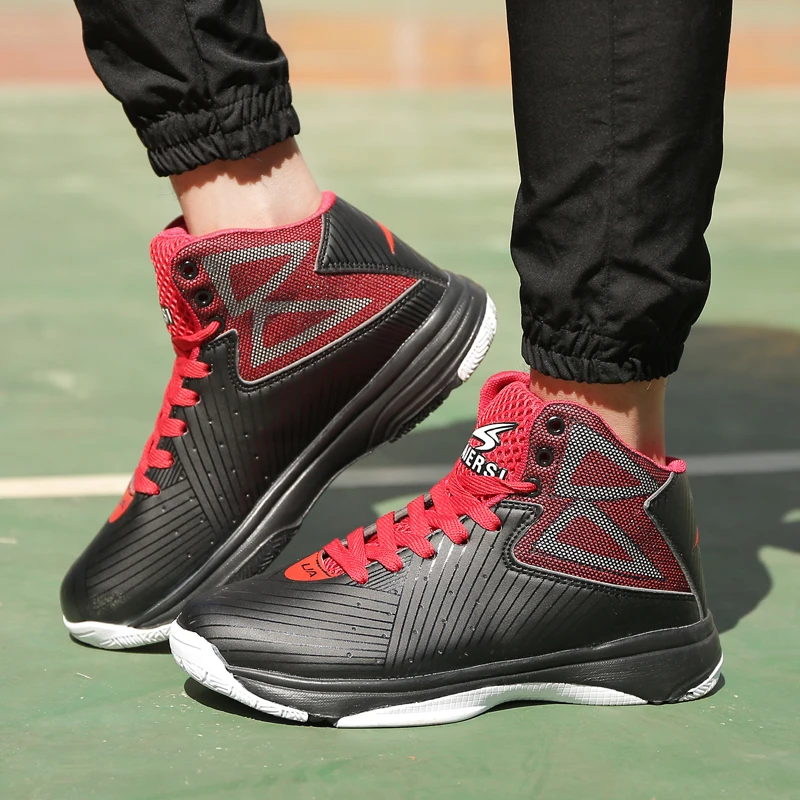 High Top Men Basketball Shoes Luxury Brand Professional Sneakers Winter Warm Boots Trainers