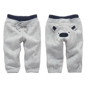 

2019 brand winter kids clothes thicken PP pants , cartoon bear style clothes for baby boys clothes ,1-4 Years old Sports costume