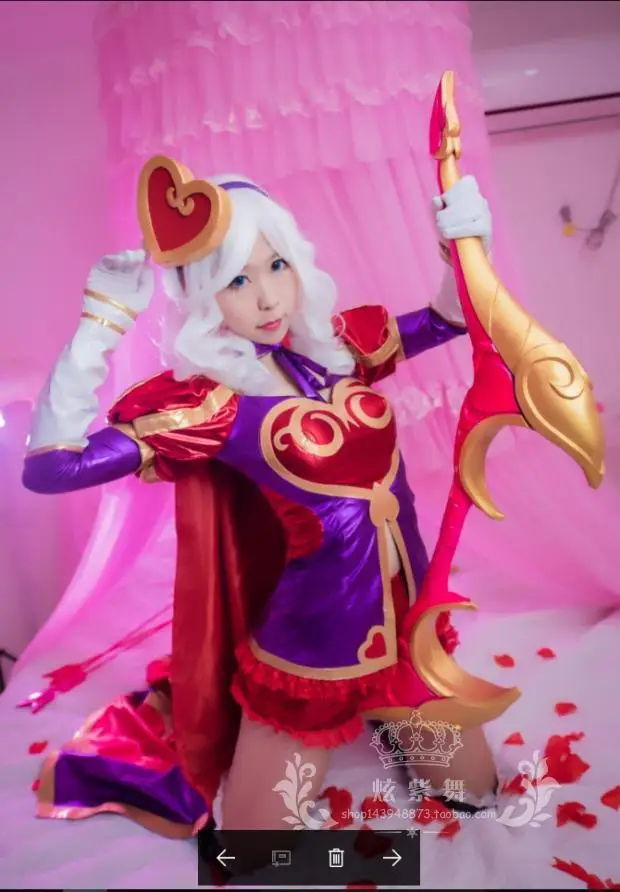 Горячая игра LOL Косплей искусственная кожа на заказ сердцебиение Эш Костюм lol