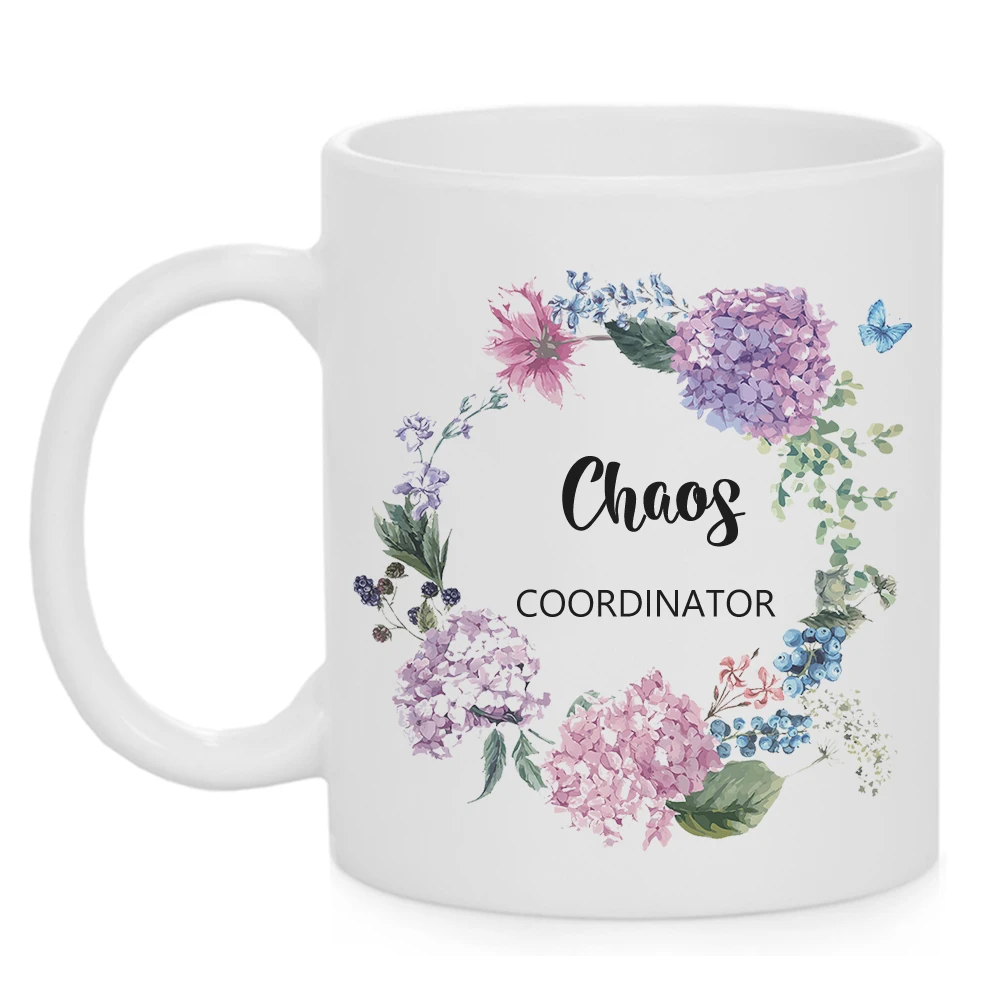 Mom Life Mug Birthday Anniversary Mother’s Day Chaos Coordinator Cute Coffee Cup