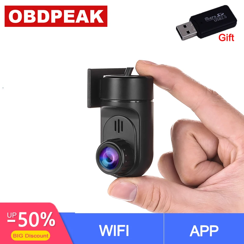 WiFi DVR камера беспроводная автомобильная видеорегистратор 1080P Full HD ночного