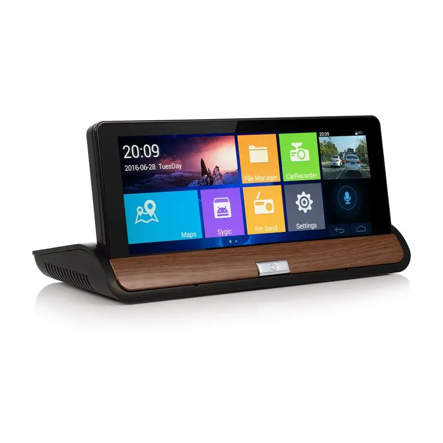 New 7 inch GPS Android WiFi Car Truck Dashboard GPS Navigation Full HD1080P DVR Rear View