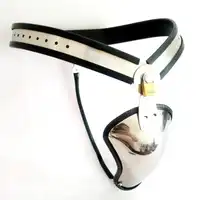 Latest Design Male Chastity Belt Stainless Steel Adjustable Y-type Chastity Device Cock Cage BDSM Sex Toys For Men Penis Lock