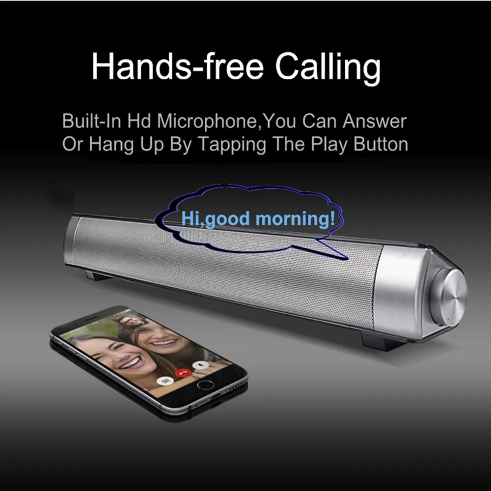 Cena HYASIA soundbar z bluetooth głośnik stereo głośnik bezprzewodowy soundbar do telewizora PC nagłośnienie kina domowego obsługa akustyczna TF AUX