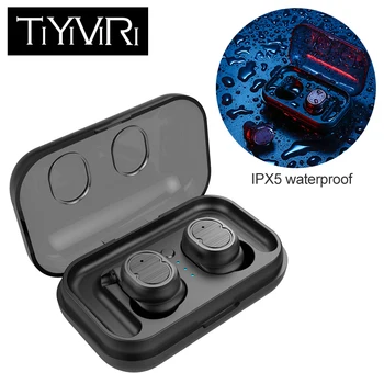 

TiYiViRi Wireless Earphone TWS Sport Bluetooth V5.0 Headset Touch Control True Earbuds Bass 6D Stereo Head-free IPX5 Waterproof