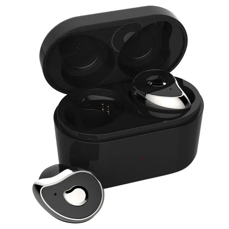 Silver SE6 Мини Bluetooth 5,0 наушники Беспроводной Hi-Fi стерео наушники спортивные Гарнитура для iOS Android с микрофоном Портативный зарядным устройством - Цвет: Silver