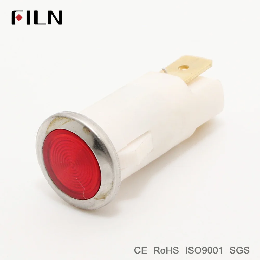 FILN lampje 12.5mm plastic signaal lamp rood geel blauw groen wit 12 v 24 v 110 v led lamp