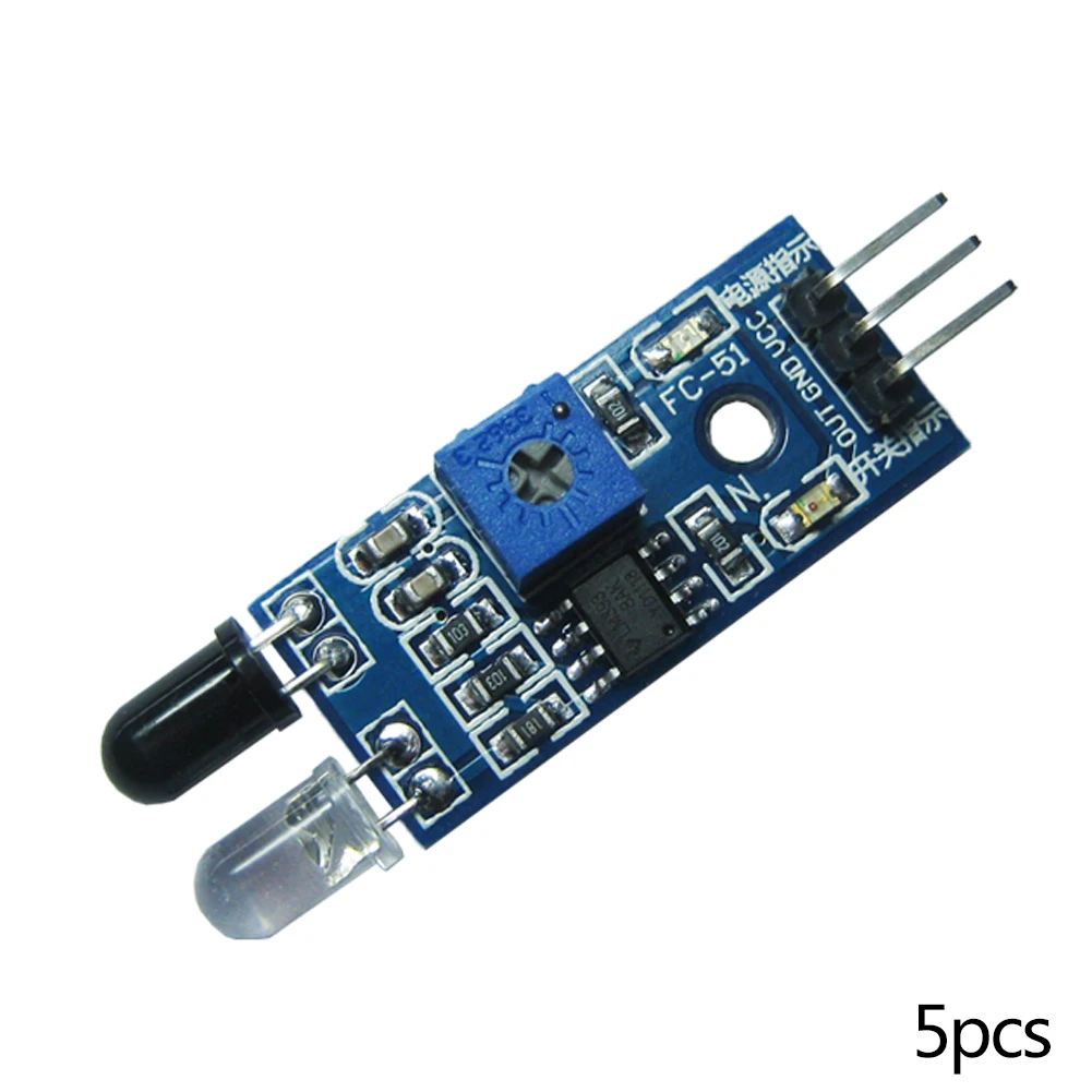 

5pcs IR Infrared Obstacle Avoidance Sensor Module part electronic accessories for Smart Car Robot 3V-5V