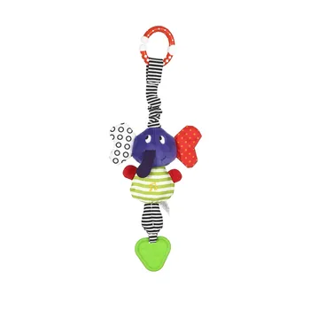 

Hanging Bed Dolls Bell Plush Toys Teether Kids Cute Music Elephant Lathe Hang Baby Soft Dolls Educational Toys Teether