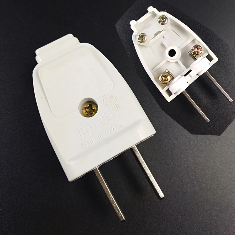 

50pcs Rewirable AU US Rotatable 2pin plug Wall AC Detachable Electrical AU Plug Australia New Zealand american plug adapter