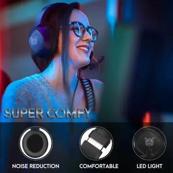 

Gaming Headset Stereo Surround Headphone 3.5mm Wired Mic For PS4 Laptop Xbox one