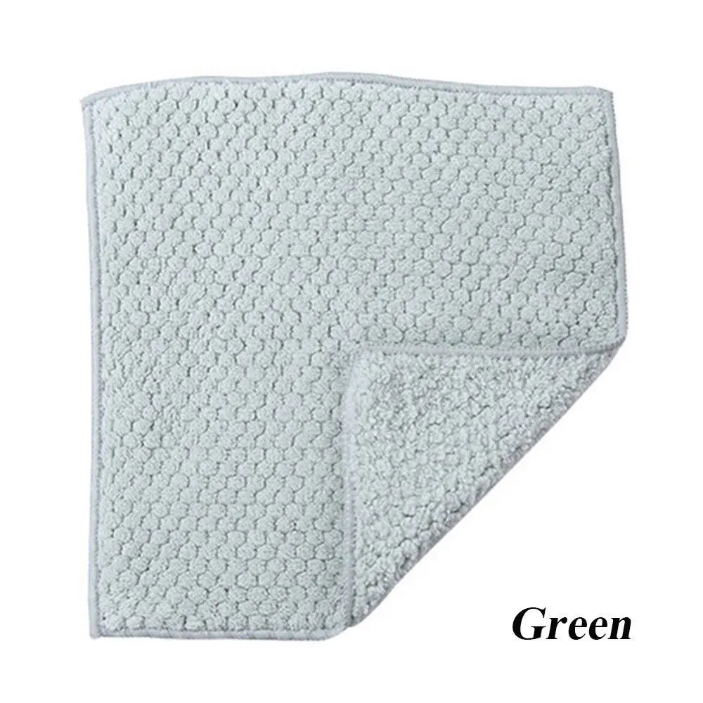 Wiping Cloth Coral Fleece Kitchen Tools Reusable Kitchen Cleaning Cloth Home 2pcs Washing Cloth Drop Shipping