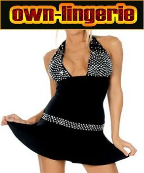 

black sequin neck tie underwear babydoll neck halter sexy cup mini babydoll lingerie