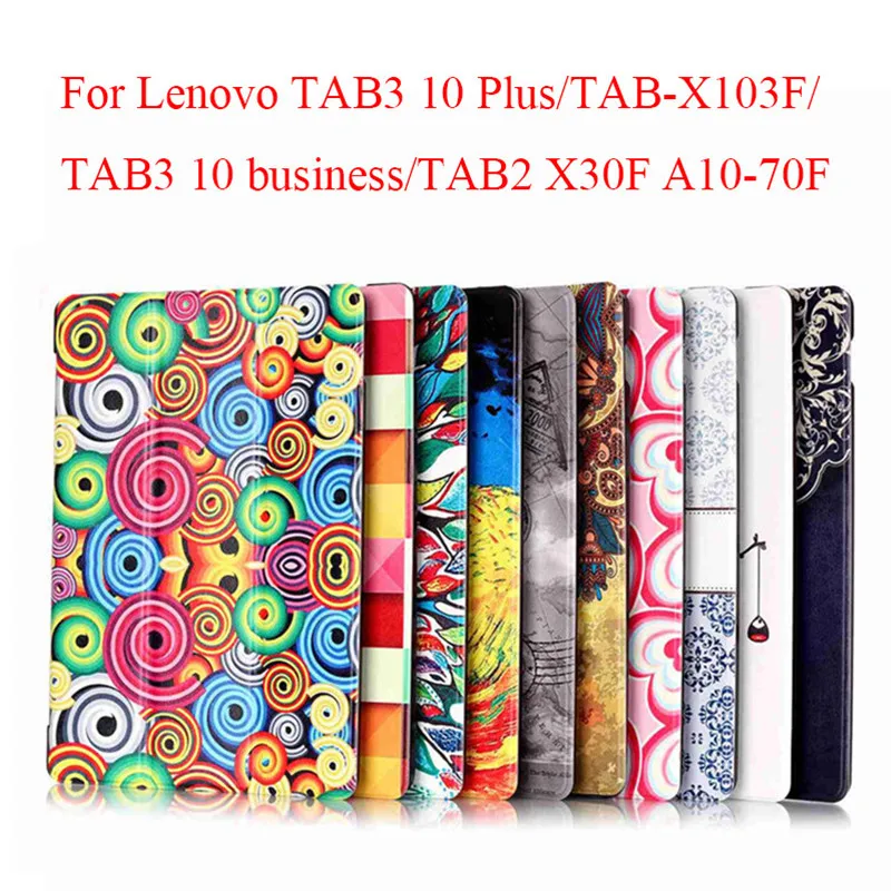 Чехол для lenovo Tab2 A10-70/A10-30 Tab3 10 Plus Tab 3 10 бизнес TB-X103F TB2-X30F/X70F Подставка для планшета+ пленка+ ручка