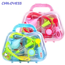 Классический Ролевые игры Медицинские игрушки мальчика загадка моделирование медицина коробка подарочный набор для детей инструмент Спецодежда медицинская комплект развивающие игрушки