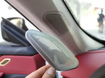 

For Maserati Levante 2016 2017 2018 Aluminum alloy Side Pillar A Stereo Speaker Audio Sound Decoration Frame Cover Trim